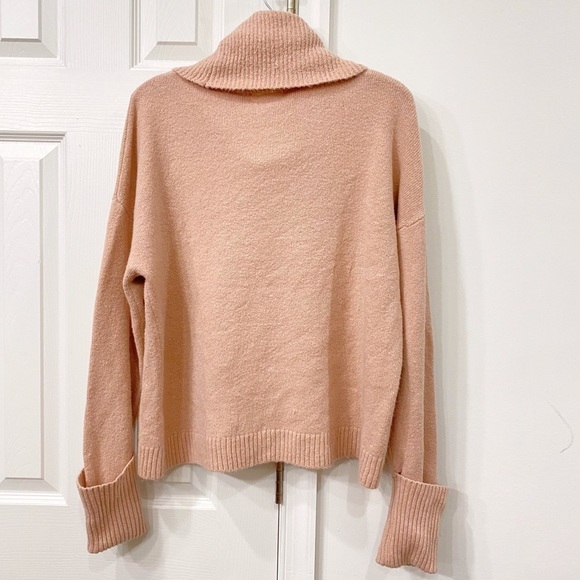 NEW Chelsea28 Pink Cowl Neck Sweater Long Sleeve Pullover In Pink Adobe Size XS - Picture 5 of 7
